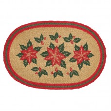 The Holiday Aisle Poinsettia 12'' Placemat HLDY6285